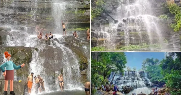 Chingra pagar waterfall Gariaband chhattisgarh