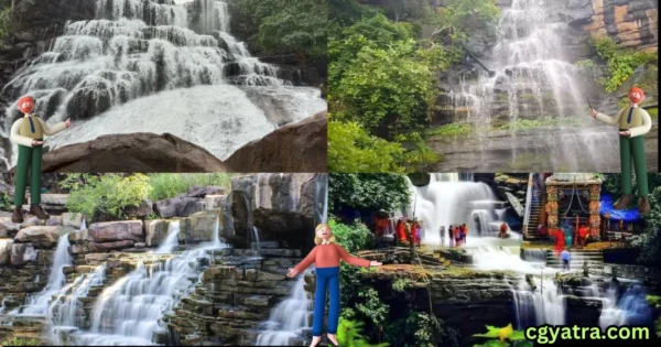 waterfall near raipur within 100 kms
